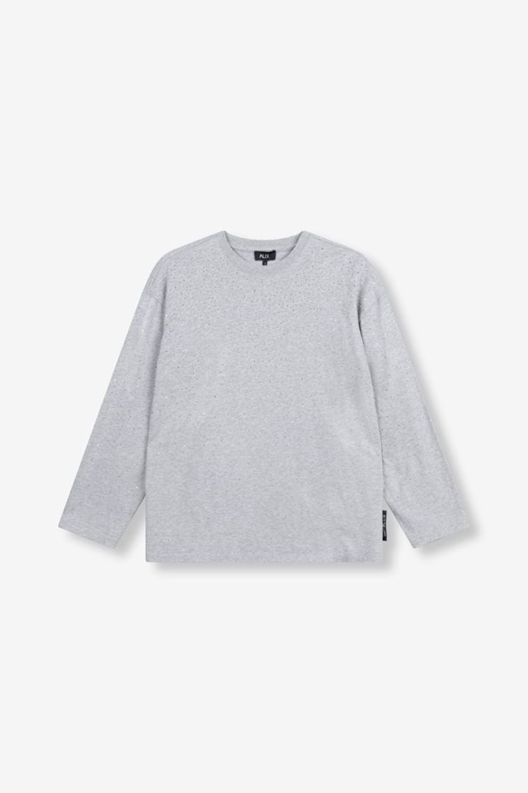 KNITTED STUDDED LONG GREY GREY