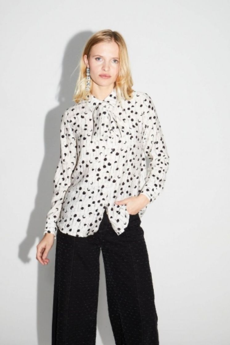 SHIRT PRINT DOTS GREY GREY