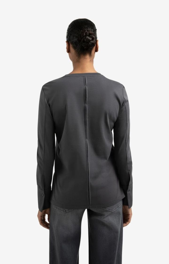 LONG SLEEVE OYSTER BLACK