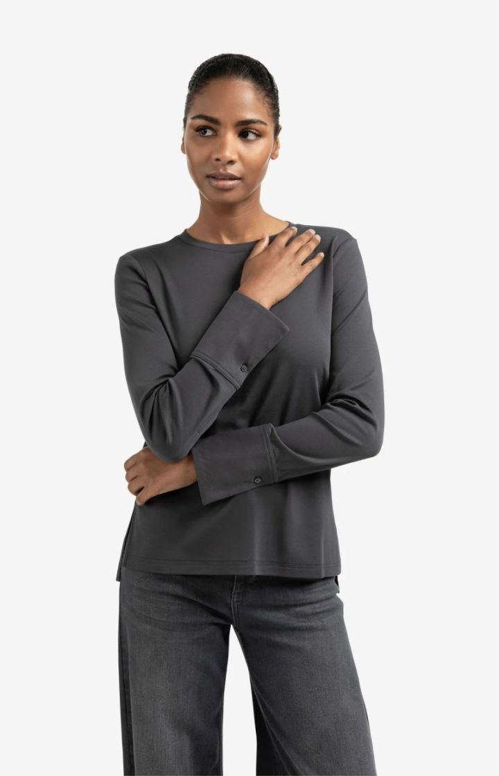 LONG SLEEVE OYSTER BLACK