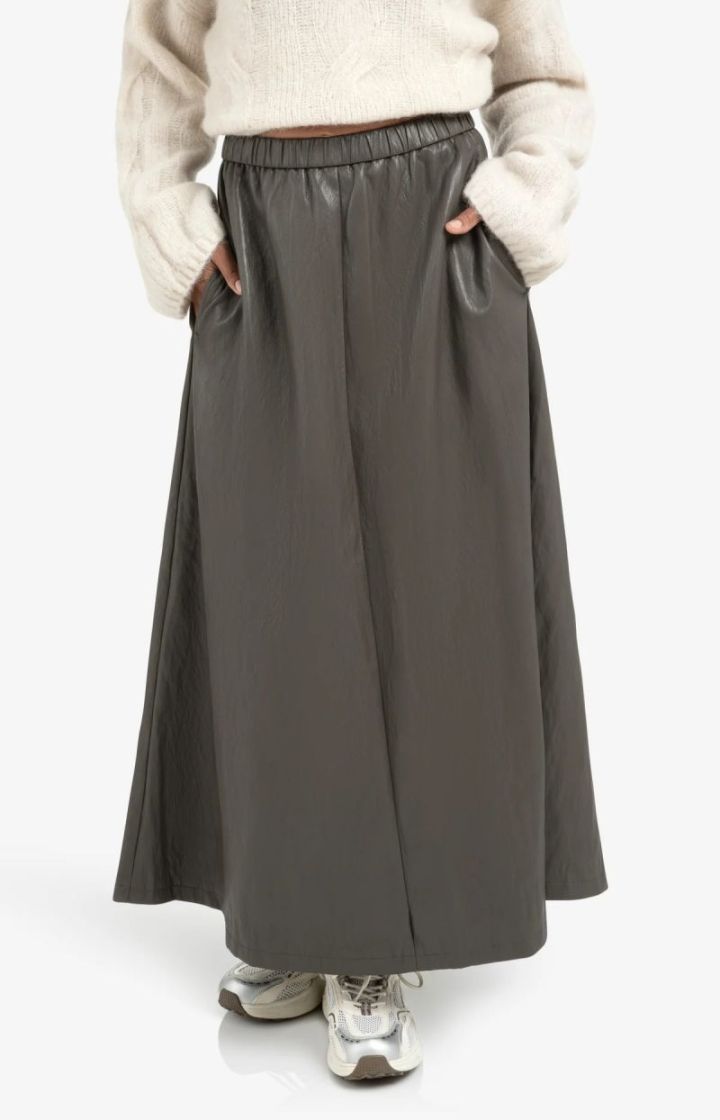 FAUX LEATHER DARK TAUPE