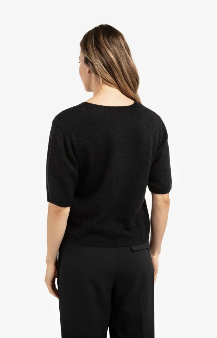 PULL V STRASS  BLACK
