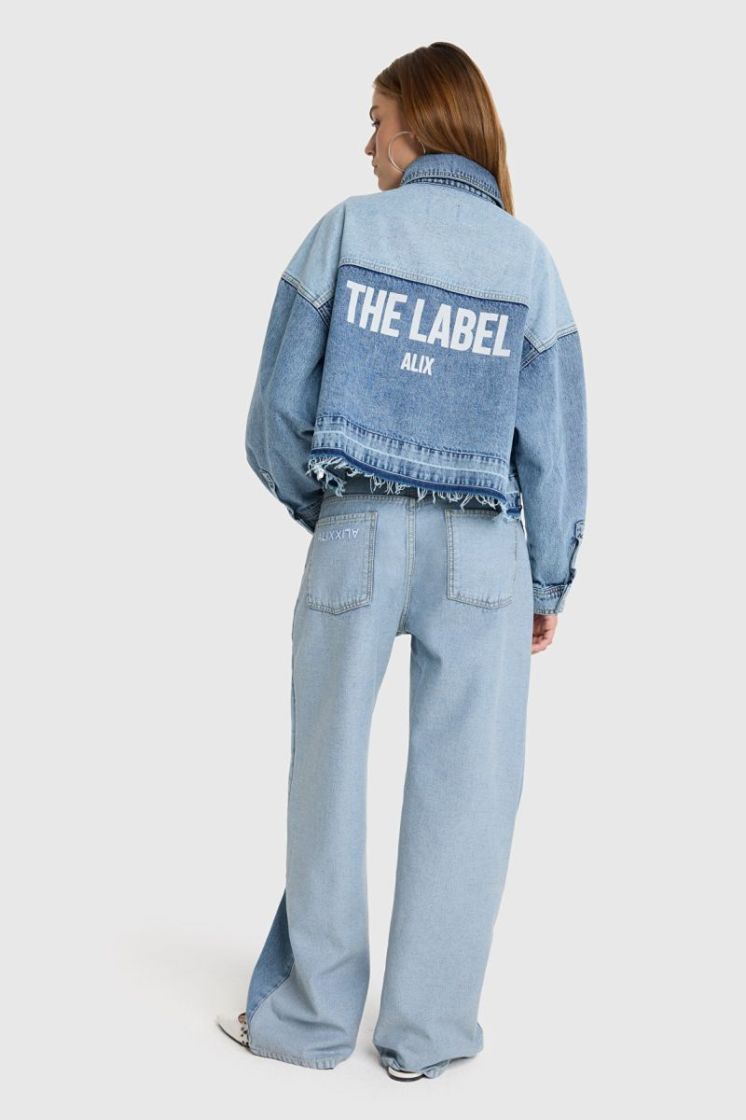 WOVEN MIX DENIM LIGHT BLUE