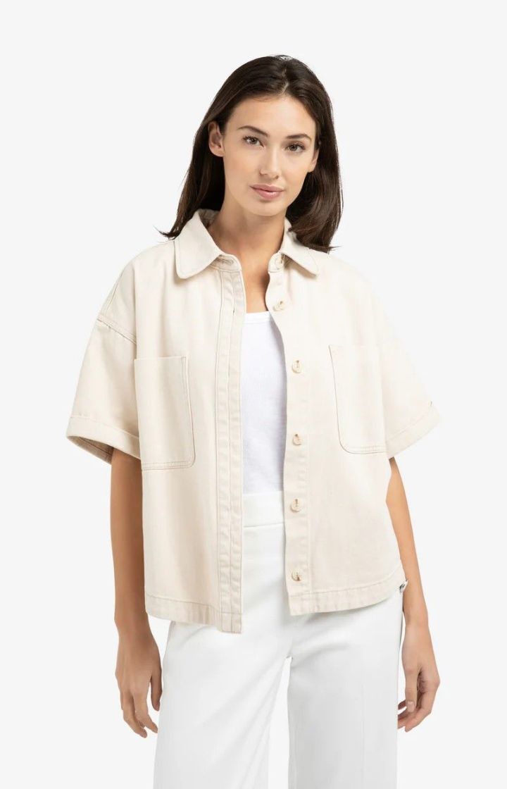 Veste denim BEIGE