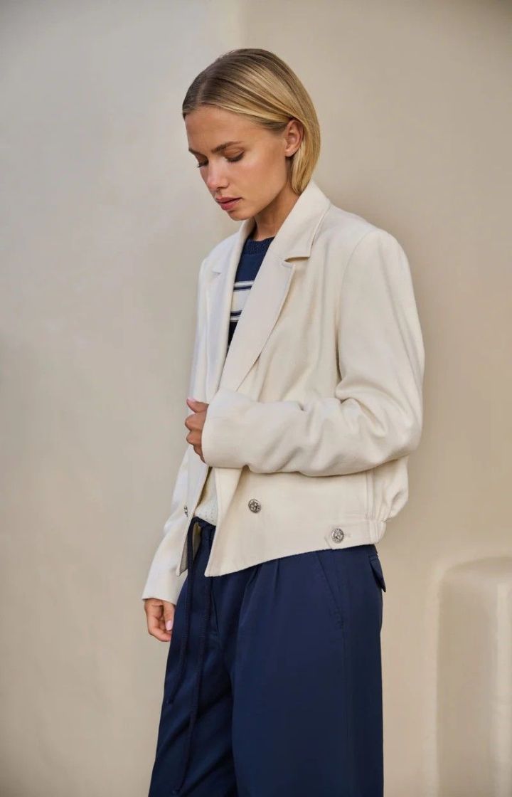 Veste courte croisée ECRU