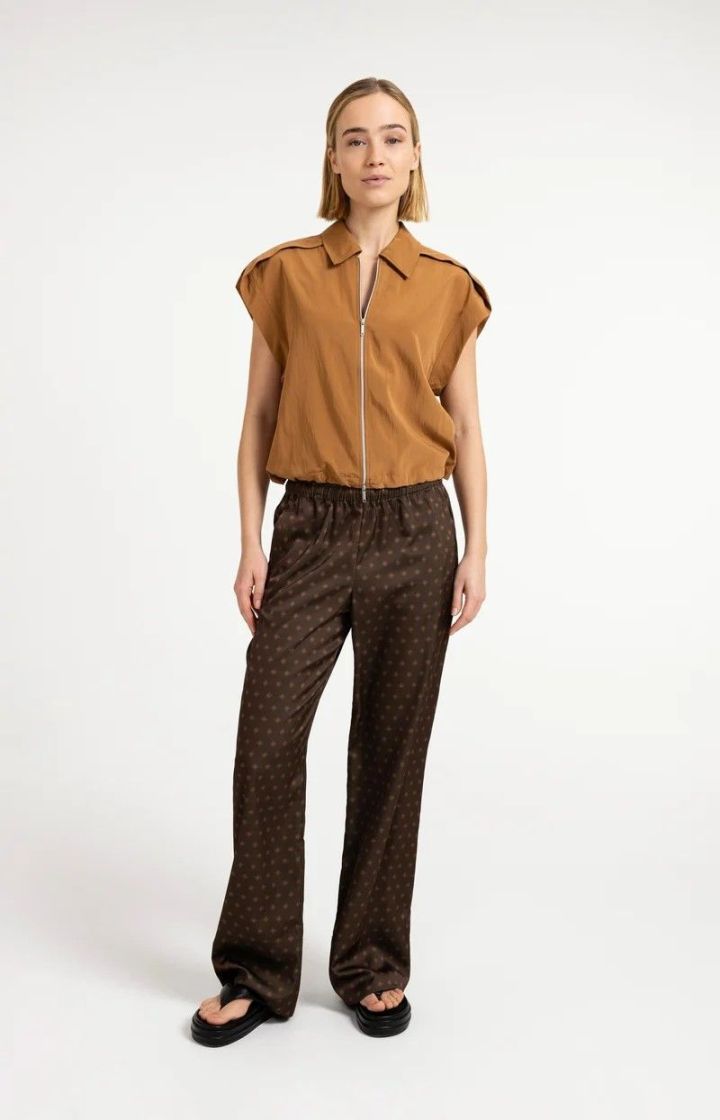 Pantalon large imprimé  SLATE BROWN